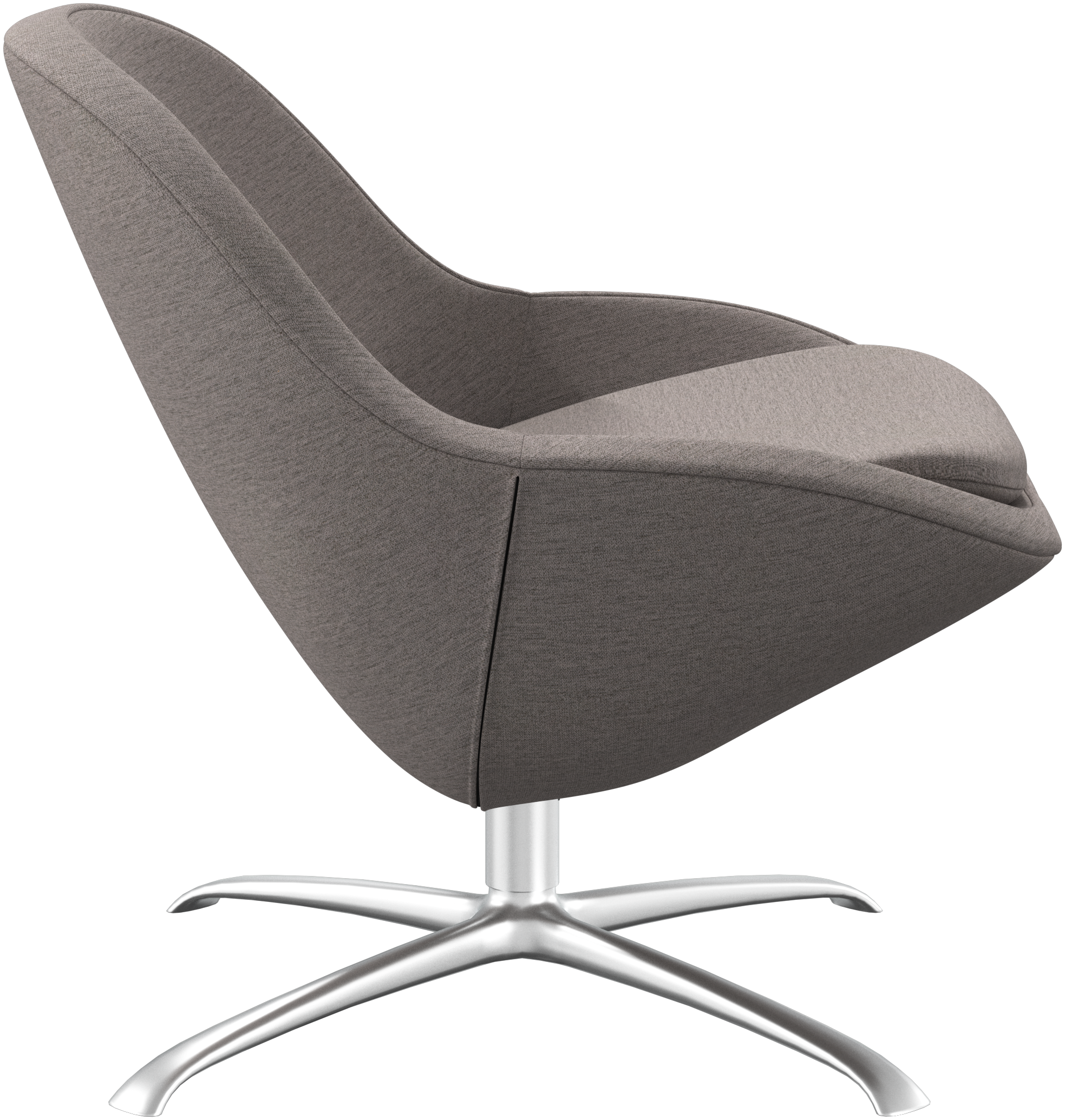 BoConcept Veneto armchair with swivel function - aluminum / beige